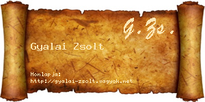 Gyalai Zsolt névjegykártya